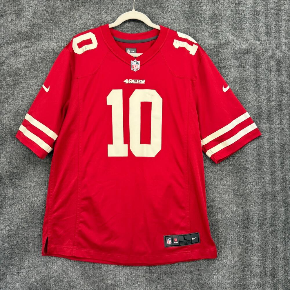 Nike San Francisco 49ers Jimmy Garoppolo #10 Home Game Jersey NFL Size L Red